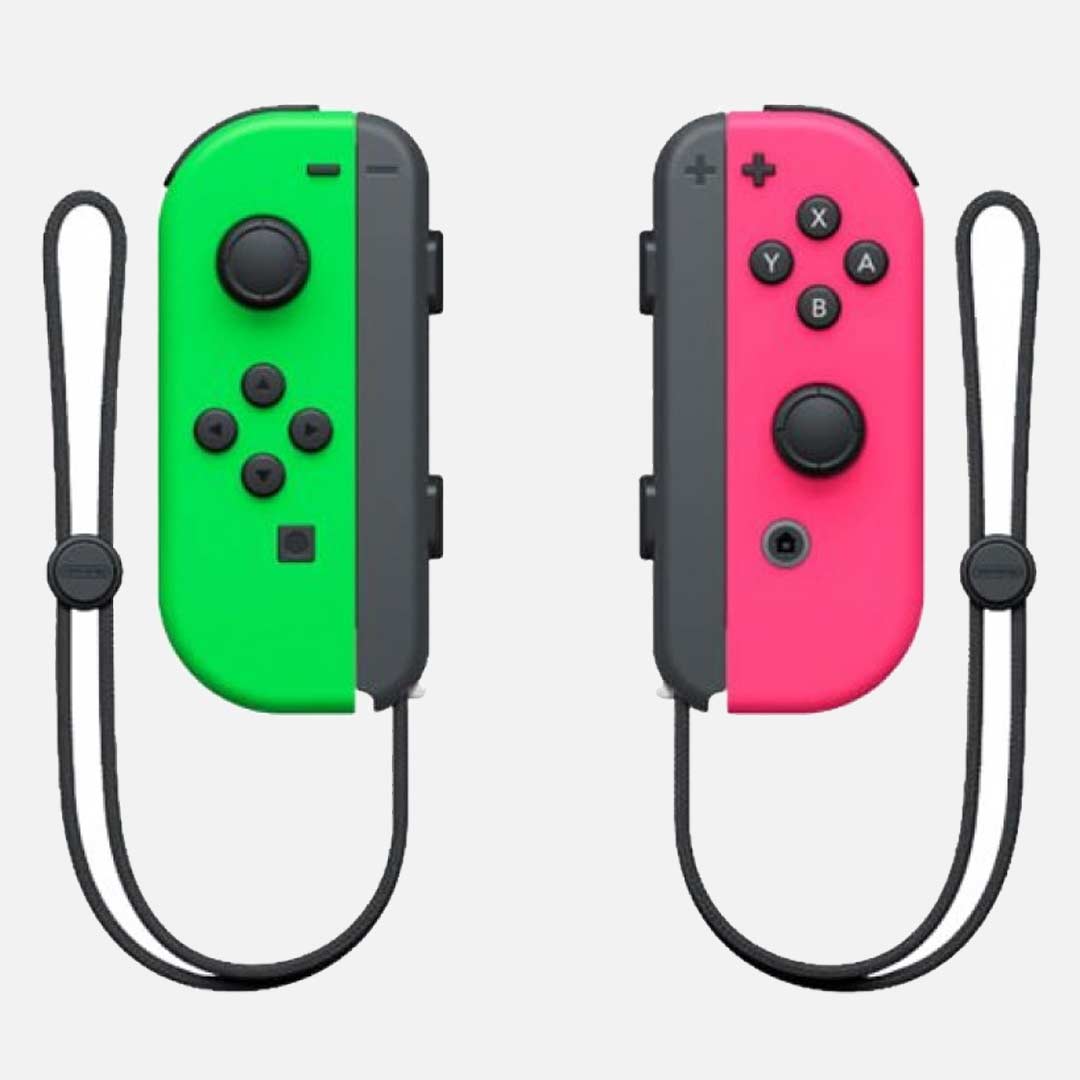 Paire-De-Joy-Con---Nintendo---Vert-Rose---Paire-De-Joycon-Pour-Nintendo-Switch - miniature