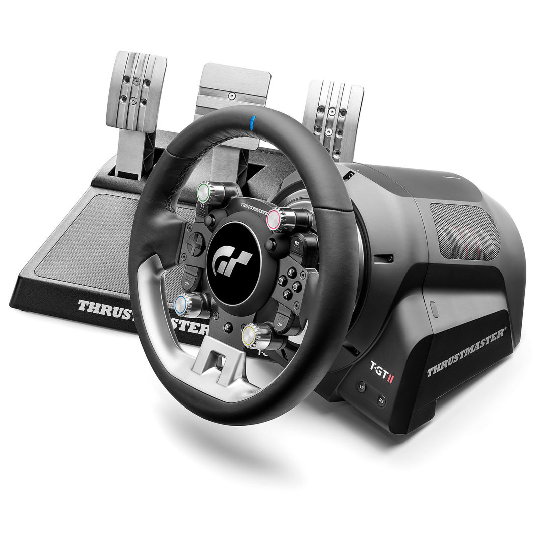 Volant de course + Pédalier T248 pour PS5/PS4/PC Noir