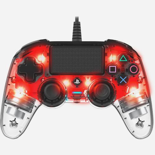 Illuminated Compact Controller – Nacon – Rojo – Mando PS4