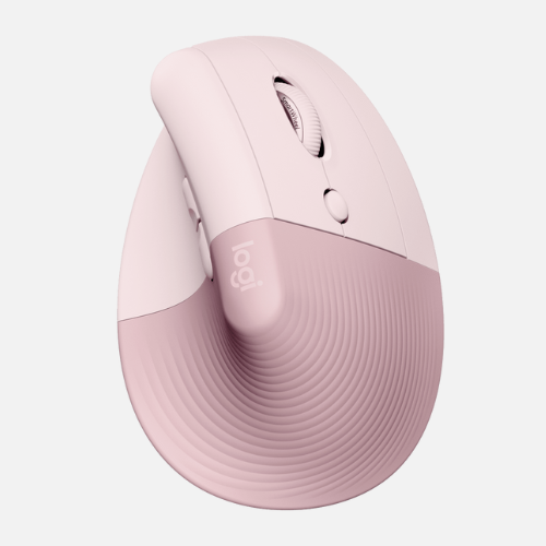 Lift – Logitech – Pink – Ratón inalámbrico ergonómico