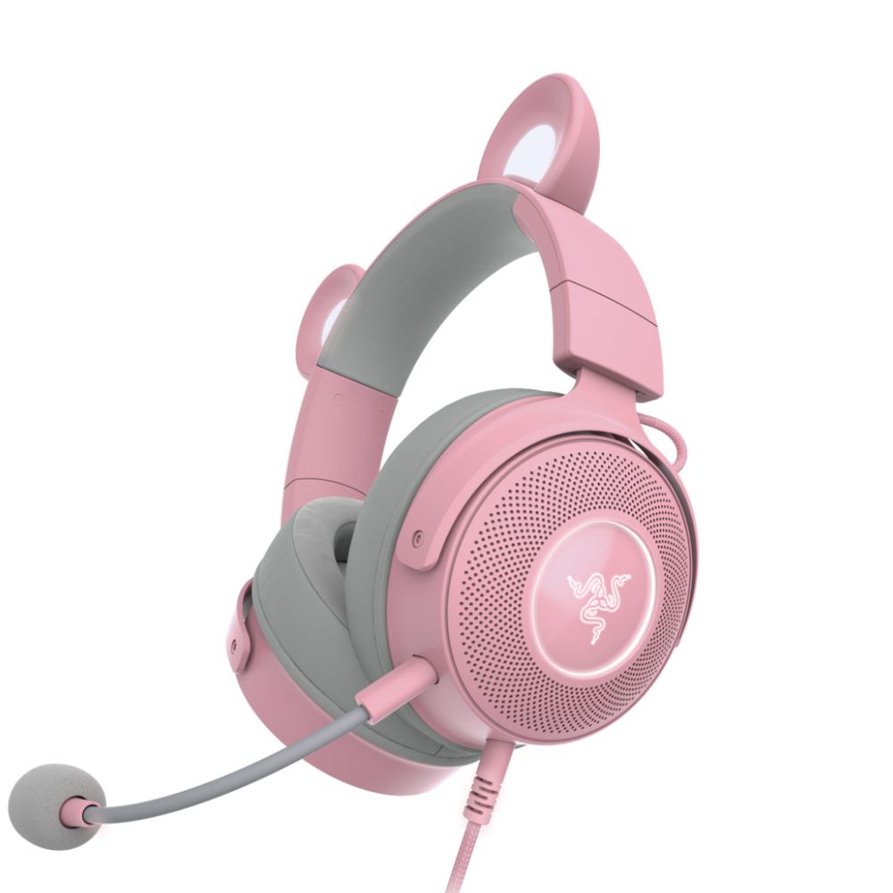 Nouveau Razer Kraken PRO Crystal Pink Fille Casque Gaming Oreilles Cat  Casque Stéréo Filaire Jeu De Musique Pour Téléphone Mobile PC Du 112,81 €